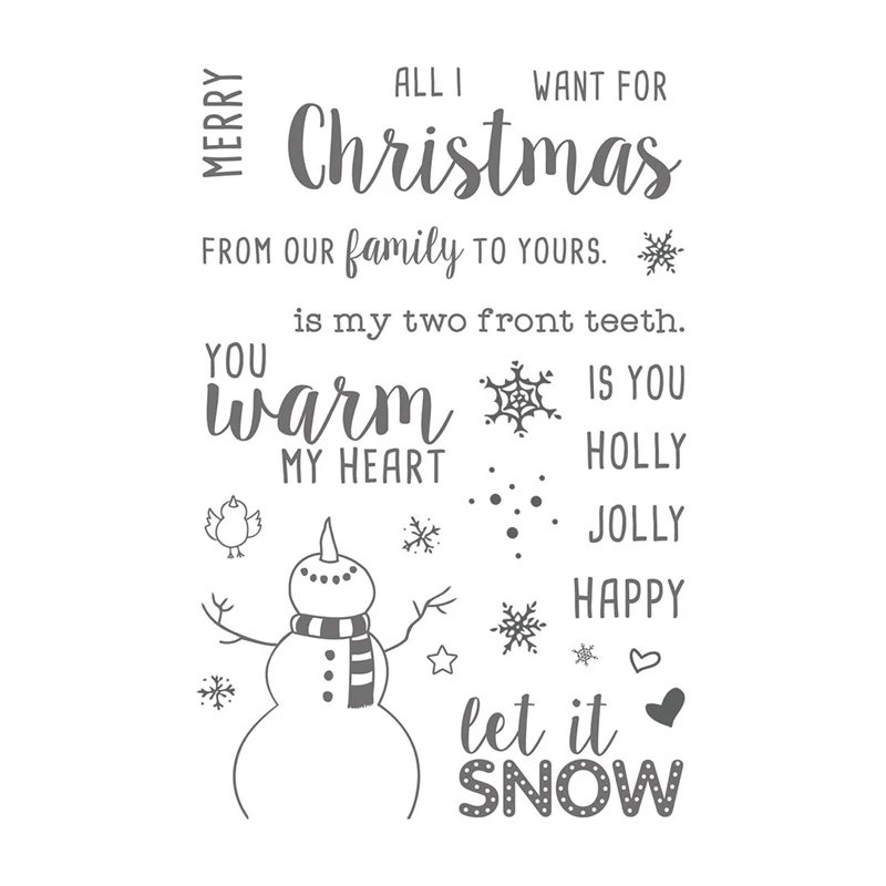 LET IT SNOW Transparent Clear Silicone Stamp/Seal for DIY scrapbooking/photo album Decorative clear stamp sheets FXL166
LET IT SNOW Transparent Clear Silicone Stamp/Seal for DIY scrapbooking/photo album Decorative clear stamp sheets FXL166