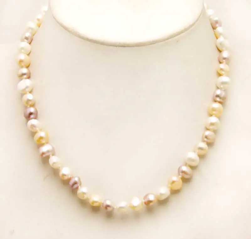 Qingmos Natural 8-9mm Multicolor Baroque Freshwater Pearl Women's Necklace 17''-nec6272 Wholesale/retail Free shipping
Qingmos Natural 8-9mm Multicolor Baroque Freshwater Pearl Women's Necklace 17''-nec6272 Wholesale/retail Free shipping