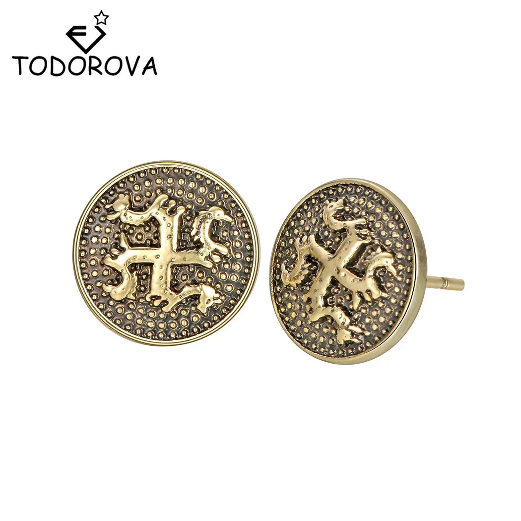 Todorova Swastika Amulet Slavic Earring Nordic Viking Jewelry Women Ancient Slavic Symbol Talisman Stud Earrings Men Gift
Todorova Swastika Amulet Slavic Earring Nordic Viking Jewelry Women Ancient Slavic Symbol Talisman Stud Earrings Men Gift
