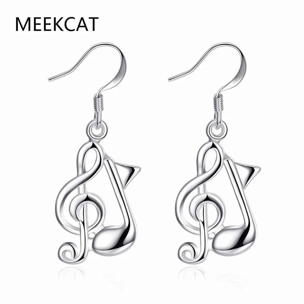 MEEKCAT 925 Real Silver Plated Jewelry For Women Cute musical notes Drop Earring Earring Boucle d'oreille For Girls Wholesale
MEEKCAT 925 Real Silver Plated Jewelry For Women Cute musical notes Drop Earring Earring Boucle d'oreille For Girls Wholesale