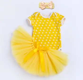 3PCs per Set Baby Girl Hot Pink Purple Yellow Polka Dots Tutu Set Infant Romper Bubble Skirt Headband Baby Photography Clothes
3PCs per Set Baby Girl Hot Pink Purple Yellow Polka Dots Tutu Set Infant Romper Bubble Skirt Headband Baby Photography Clothes