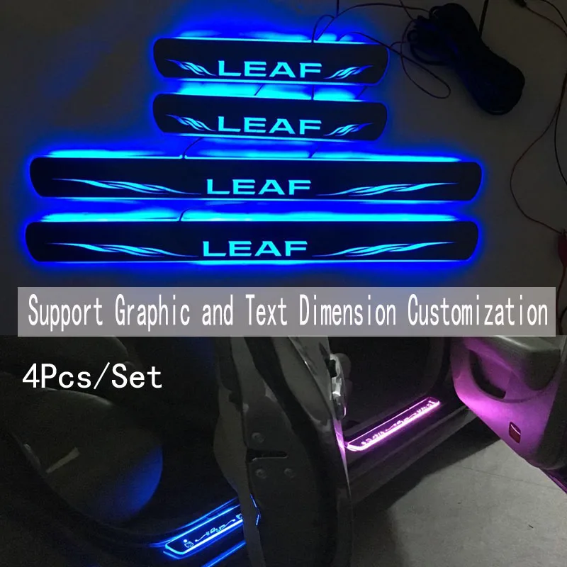 4pcs/set/Applicable to Leaf Streaming Dynamic LED Lamp Door Welcome Pedal/Dynamic Lighting Vehicle Threshold For NISSAN LEAF
4pcs/set/Applicable to Leaf Streaming Dynamic LED Lamp Door Welcome Pedal/Dynamic Lighting Vehicle Threshold For NISSAN LEAF
