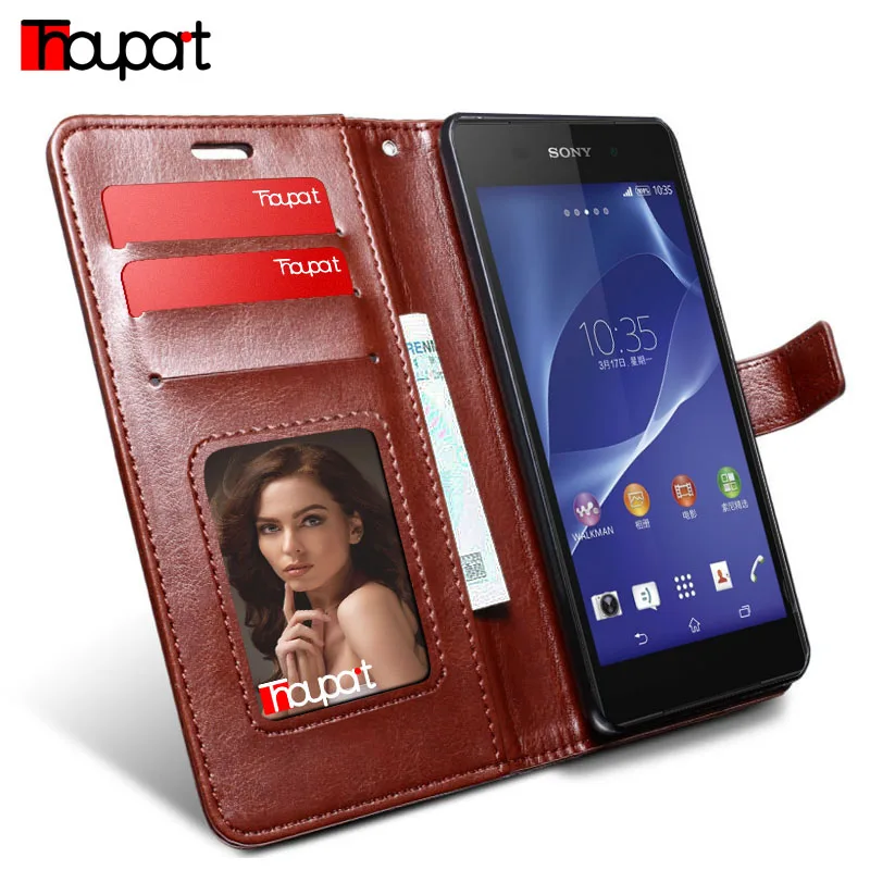Thouport For Sony Xperia Z3 Case D6603 D6643 D6653 Retro Flip Wallet PU Leather Case For Sony Z3 Card Holder Phone Cover
Thouport For Sony Xperia Z3 Case D6603 D6643 D6653 Retro Flip Wallet PU Leather Case For Sony Z3 Card Holder Phone Cover