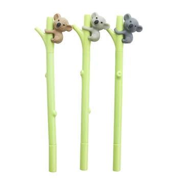 5 pcs/Lot Cartoon koala gel pen Green branch pens Black color ink 0.5mm ballpoint Kawaii Stationery items School supplies EB719
5 pcs/Lot Cartoon koala gel pen Green branch pens Black color ink 0.5mm ballpoint Kawaii Stationery items School supplies EB719