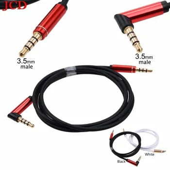 JCD 1.2m 90 Degree Angled Short 4 pole 3.5mm to 3.5mm Audio Cable Plug jack 3.5 male to male Car Sound Wire headphone for phones
JCD 1.2m 90 Degree Angled Short 4 pole 3.5mm to 3.5mm Audio Cable Plug jack 3.5 male to male Car Sound Wire headphone for phones