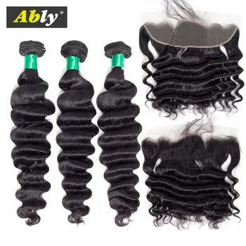 Loose Deep Wave Bundles With Frontal Indian Hair Weave Bundles With Closure Ear to Ear 13x4 Lace Frontal With Bundles Non Remy
Loose Deep Wave Bundles With Frontal Indian Hair Weave Bundles With Closure Ear to Ear 13x4 Lace Frontal With Bundles Non Remy