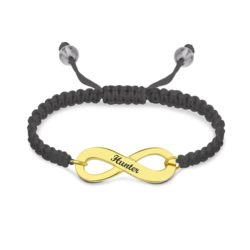 Sweey Wholesale Jewery Manufacture Engraved Copper Infinity Symbol Black/Red/Blue/Purple Cord Bracelet, Gift Valentines Gift
Sweey Wholesale Jewery Manufacture Engraved Copper Infinity Symbol Black/Red/Blue/Purple Cord Bracelet, Gift Valentines Gift