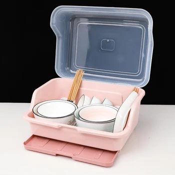 Large Kitchen Tableware Storage Box With Lid Dishes Cutlery Dish Rack Drain Shelf Dish Rack Storage Rack Home
Large Kitchen Tableware Storage Box With Lid Dishes Cutlery Dish Rack Drain Shelf Dish Rack Storage Rack Home