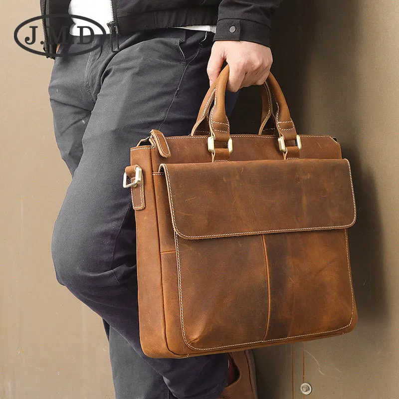 J.M.D 100% Men's Fashion Leather Bag Crazy Horse Leather Cross Body Briefcase Sling Bag Shoulder Messenger Bag
J.M.D 100% Men's Fashion Leather Bag Crazy Horse Leather Cross Body Briefcase Sling Bag Shoulder Messenger Bag