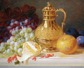 Free shipping fruits and wine pot still life Vintage print painting on canvas for dinner room decor
Free shipping fruits and wine pot still life Vintage print painting on canvas for dinner room decor