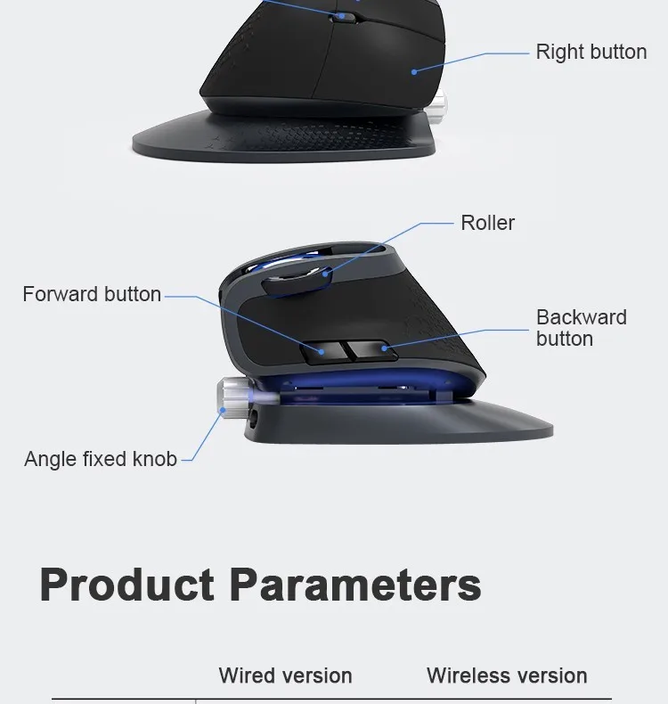 Delux M618X 2.4G Wireless Mouse Bluetooth Mouse