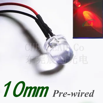 Pre-wired Round 10mm led DC12V/24V Pre Wired led 20mm Cable RED DIP LED for led light lamp
Pre-wired Round 10mm led DC12V/24V Pre Wired led 20mm Cable RED DIP LED for led light lamp