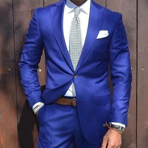 4Pieces(Jacket+Pant+handkerchief+Tie)Royal Bule Notch Lapel Two Buttons New Arrival Fashion Tuxedos Costume Homme Marriage Terno
4Pieces(Jacket+Pant+handkerchief+Tie)Royal Bule Notch Lapel Two Buttons New Arrival Fashion Tuxedos Costume Homme Marriage Terno