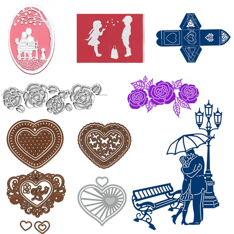 Romantic Rose Heart Metal Cutting Dies Stencils For DIY Scrapbooking Valentine Decorative Embossing Paper Cards Craft Die Cut
Romantic Rose Heart Metal Cutting Dies Stencils For DIY Scrapbooking Valentine Decorative Embossing Paper Cards Craft Die Cut