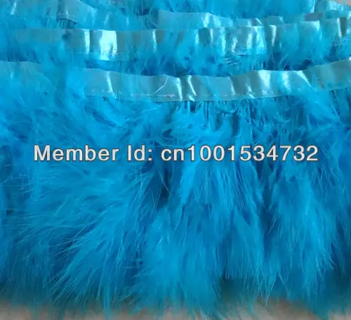 Free Shipping 10Yards 15-18cm widthTurqoise blue/ Light Blue Marabou Feather trimming Turkey Feather trim fringe for Skirt Dress
Free Shipping 10Yards 15-18cm widthTurqoise blue/ Light Blue Marabou Feather trimming Turkey Feather trim fringe for Skirt Dress