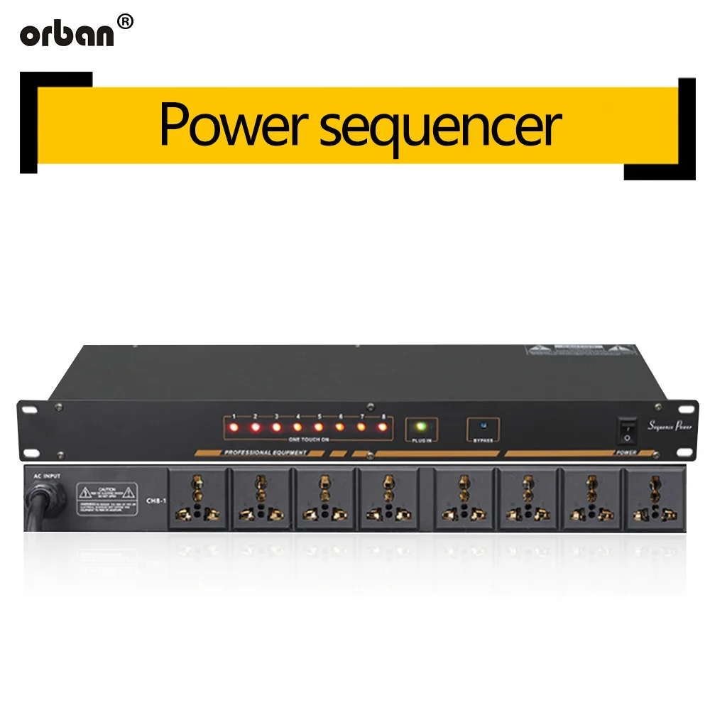 Professional stage 8/10 way power sequencer socket sequencer voltage display independent switch SR-310
Professional stage 8/10 way power sequencer socket sequencer voltage display independent switch SR-310