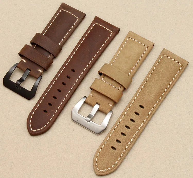Dark Brown Waterproof Leather Watchbands 22mm 24mm Watch Strap Silver Metal Pin Buckle WatchBands 26mm for ruggedly watchband
Dark Brown Waterproof Leather Watchbands 22mm 24mm Watch Strap Silver Metal Pin Buckle WatchBands 26mm for ruggedly watchband
