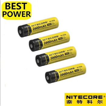 4 pcs Nitecore NL1826 18650 2600mAh 3.7V 9.6Wh Rechargeable Li-on Battery high quality with protect
4 pcs Nitecore NL1826 18650 2600mAh 3.7V 9.6Wh Rechargeable Li-on Battery high quality with protect