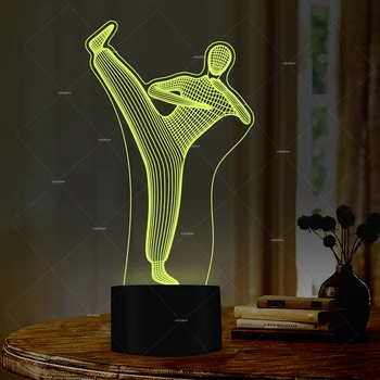 3D Chinese kung fu illusion night light 7 colors for kids room desk lamp with usb port as Creative gifts and decor
3D Chinese kung fu illusion night light 7 colors for kids room desk lamp with usb port as Creative gifts and decor