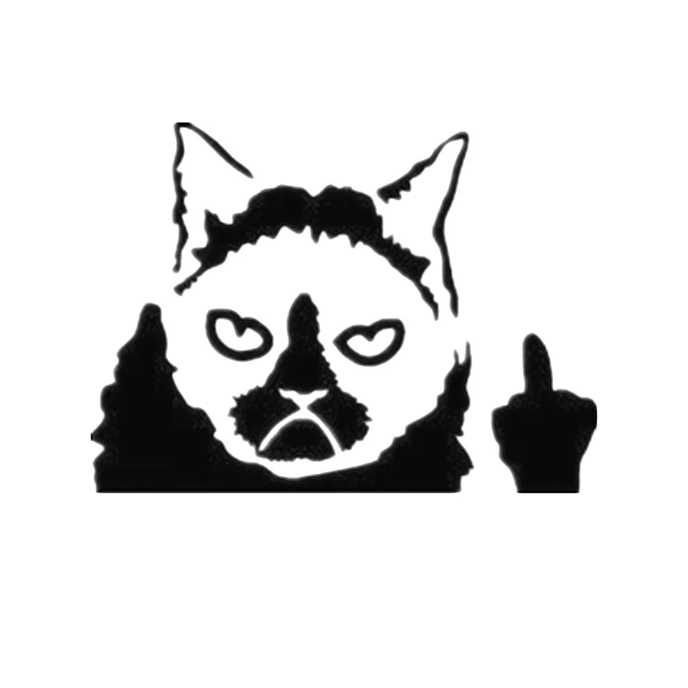 Middle Finger Cute Cat Funny Sticker Emblem Decorations Car Styling Stickers Decals For Opel SAAB Peugeot Toyota BMW Jaguar
Middle Finger Cute Cat Funny Sticker Emblem Decorations Car Styling Stickers Decals For Opel SAAB Peugeot Toyota BMW Jaguar