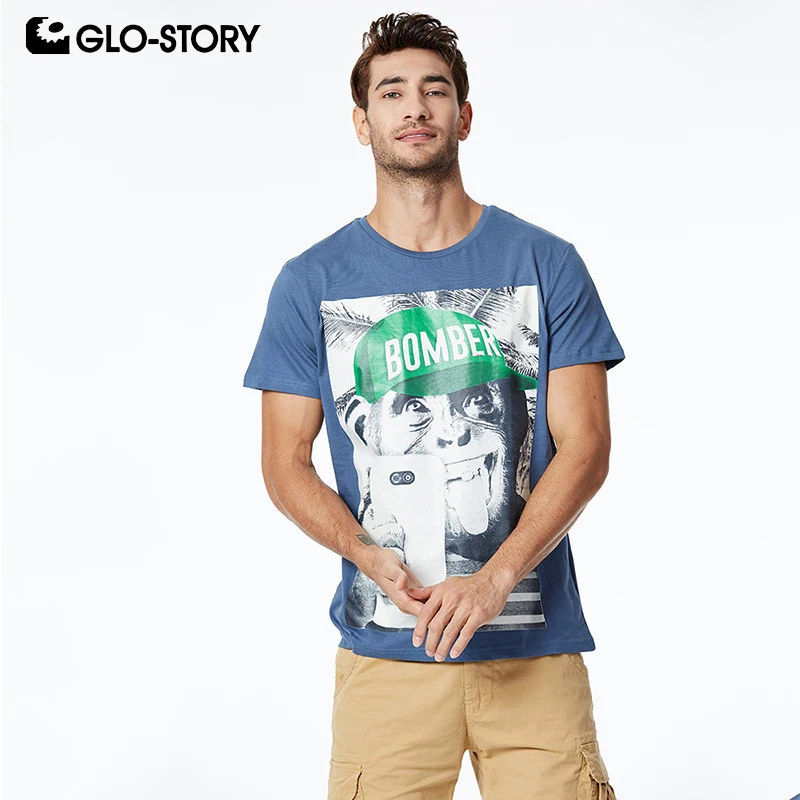 GLO-STORY 2019 Fashion Summer Men's Short Sleeve T-Shirt Fun Print Style Streetwear Fashion Male Tops Tee Shirts MPO-8674
GLO-STORY 2019 Fashion Summer Men's Short Sleeve T-Shirt Fun Print Style Streetwear Fashion Male Tops Tee Shirts MPO-8674