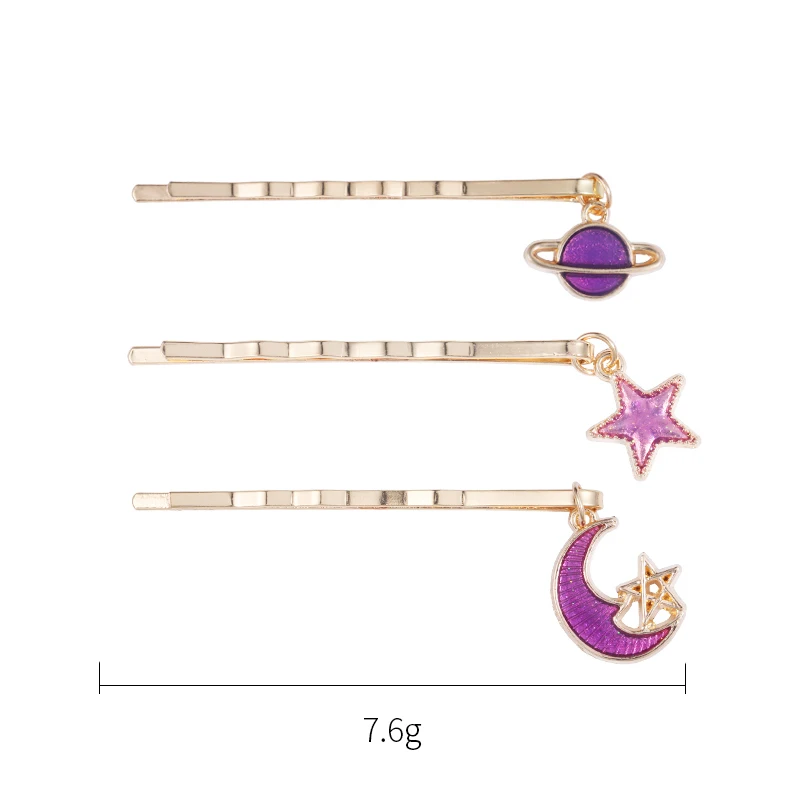 baiduqiandu Brand Set of 3 PCS Strar Moon and Universe Enameled Hair Pins for Women or Girls
baiduqiandu Brand Set of 3 PCS Strar Moon and Universe Enameled Hair Pins for Women or Girls