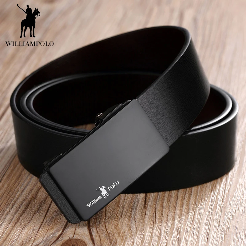 WILLIAMPOLO 100% Cowhide Genuine Leather Belt for Men Luxury Brand Business Metal Automatic Buckle Belts Cowskin Waistband Strap
WILLIAMPOLO 100% Cowhide Genuine Leather Belt for Men Luxury Brand Business Metal Automatic Buckle Belts Cowskin Waistband Strap