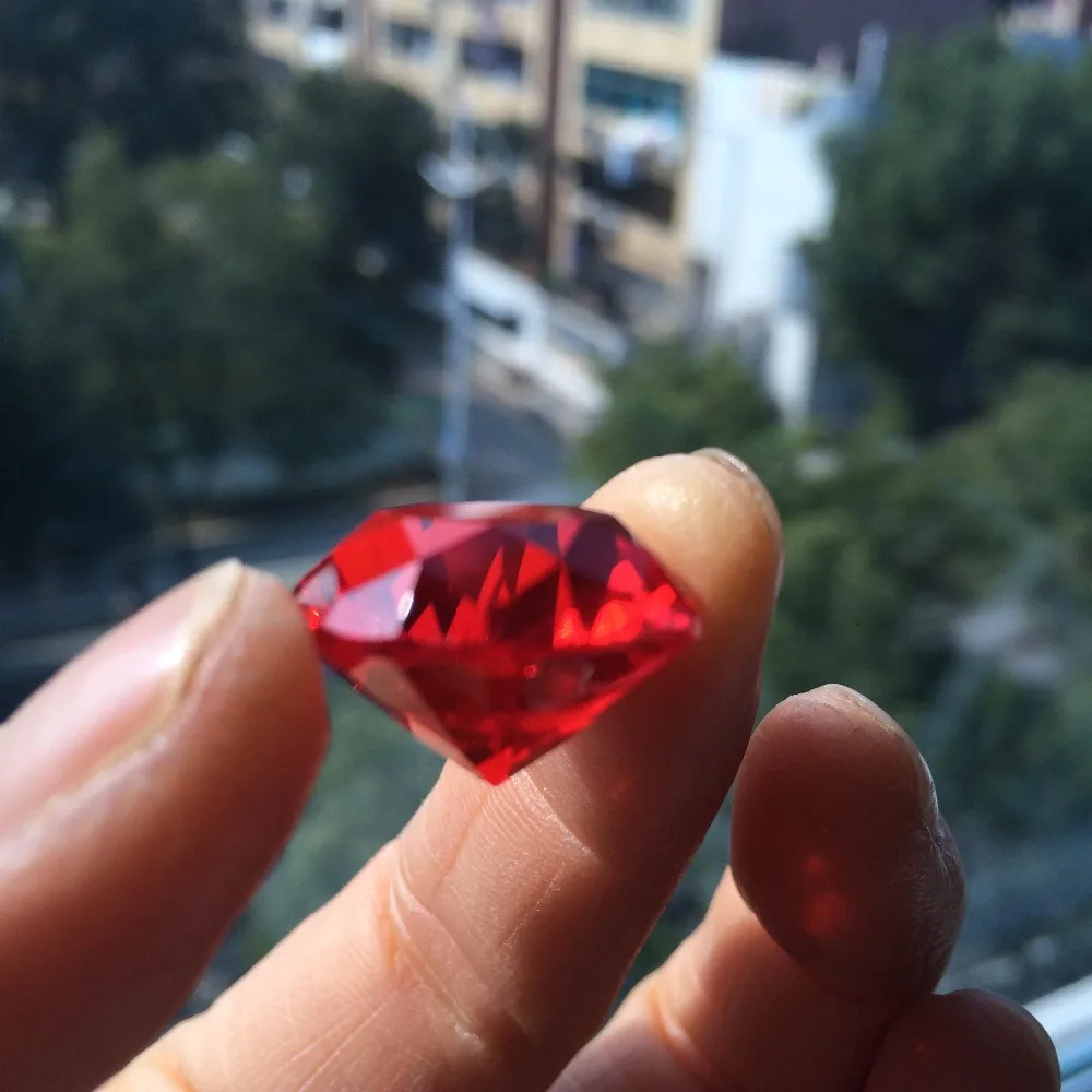 20mm Quartz Crystal Glass Diamond red Paperweights Crystals Feng Shui Crystals kehribar ham Crafts Home Weding vase Decor gifts
20mm Quartz Crystal Glass Diamond red Paperweights Crystals Feng Shui Crystals kehribar ham Crafts Home Weding vase Decor gifts