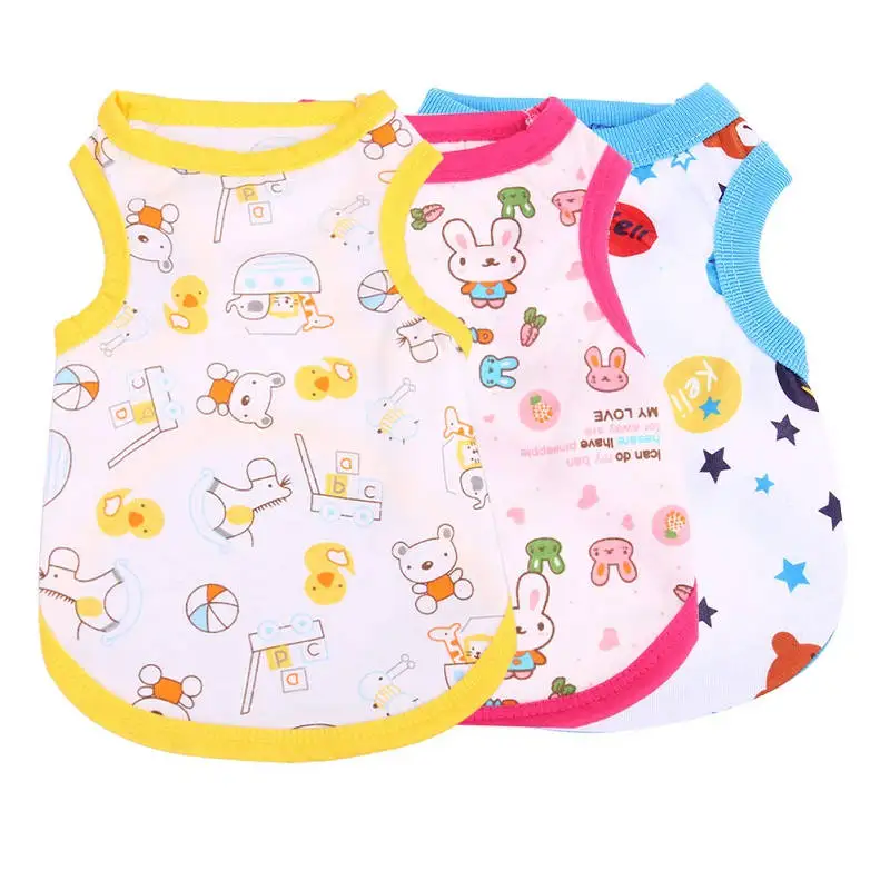 Lovely Pet Dog Clothing Apparel Summer Spring Cotton Dog Vest T-shirt Cartoon Pattern Costume Clothes for Small Large Dogs Cats
Lovely Pet Dog Clothing Apparel Summer Spring Cotton Dog Vest T-shirt Cartoon Pattern Costume Clothes for Small Large Dogs Cats