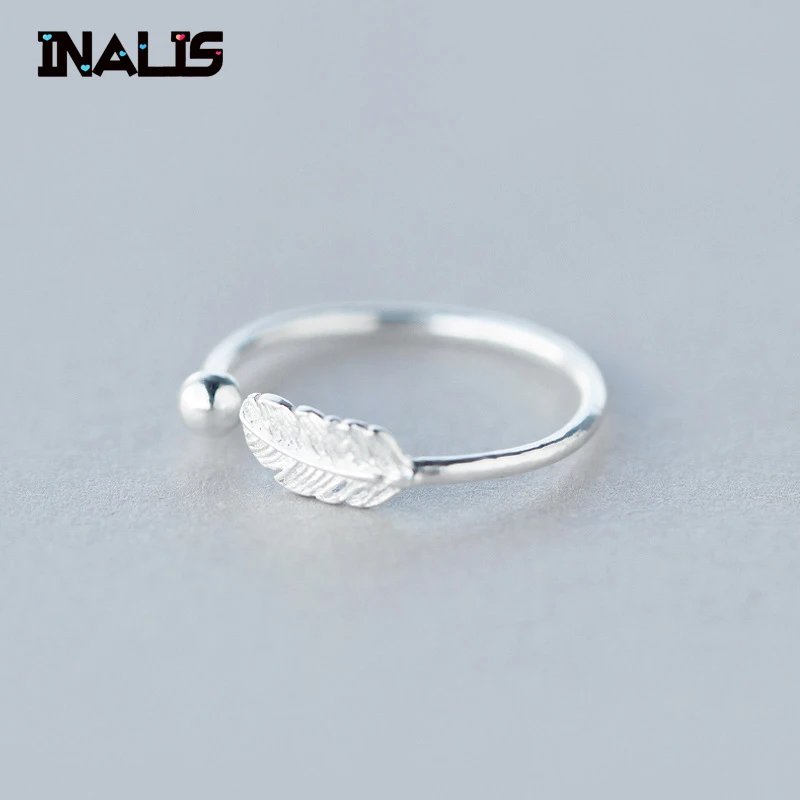 INALIS New Real 925 Sterling Silver Open Size Adjustable Feather Finger Ring for Women Girl Party Fine Jewelry Birthday Gift
INALIS New Real 925 Sterling Silver Open Size Adjustable Feather Finger Ring for Women Girl Party Fine Jewelry Birthday Gift