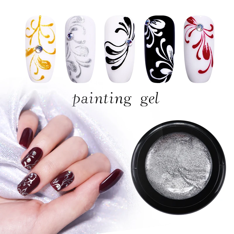 UR SUGAR 5ml Nail Painting Design UV LED Gel Polish Pure Gold Silver Color Pearl Glitter Nail Gel Nail Art Varnish Lacquer DIY
UR SUGAR 5ml Nail Painting Design UV LED Gel Polish Pure Gold Silver Color Pearl Glitter Nail Gel Nail Art Varnish Lacquer DIY