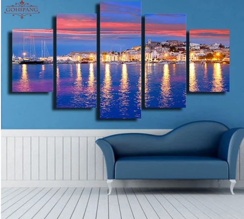 Canvas Pictures Wall Art Framework Prints Posters 5 Pieces Beautiful Island Of Ibiza Eivissa Night Sea View Paintings Home Decor
Canvas Pictures Wall Art Framework Prints Posters 5 Pieces Beautiful Island Of Ibiza Eivissa Night Sea View Paintings Home Decor
