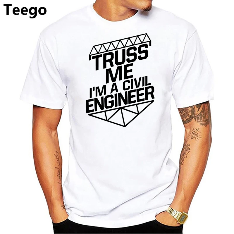 summer men t shirt Truss Me I'm A Civil Engineer Funny Engineering print t shirt
summer men t shirt Truss Me I'm A Civil Engineer Funny Engineering print t shirt