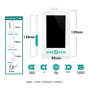 2019 NEW 1080P Visualizer Video Otoscope 5.5mm Visual Ear Cleaning Spoon Endoscope with 4.3 inch LCD Display USB Camera
2019 NEW 1080P Visualizer Video Otoscope 5.5mm Visual Ear Cleaning Spoon Endoscope with 4.3 inch LCD Display USB Camera