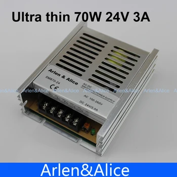 70W 24V 3A 100V-260V AC INPUT Ultra thin Single Output Switching power supply for LED Strip light
70W 24V 3A 100V-260V AC INPUT Ultra thin Single Output Switching power supply for LED Strip light