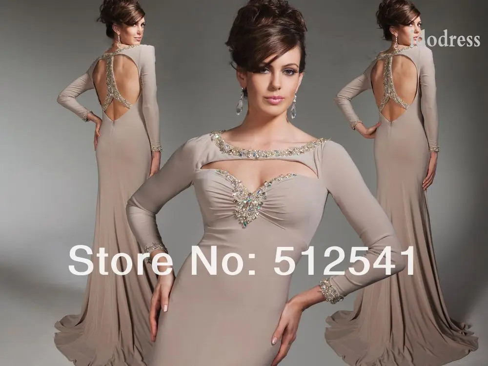 Elegant Long Sleeves Mother of the Bride Dresses 2014 Sheath Column Scoop Neck Side Split Beads Chiffon yk-8A26
Elegant Long Sleeves Mother of the Bride Dresses 2014 Sheath Column Scoop Neck Side Split Beads Chiffon yk-8A26