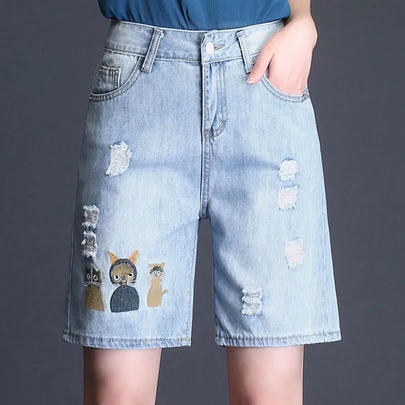 NiceMix 2019 Summer Ripped Jeans Shorts Women Short Torn Korea Jeans Street Denim Shorts Teenage Girl 2018 Embroidery Cat New
NiceMix 2019 Summer Ripped Jeans Shorts Women Short Torn Korea Jeans Street Denim Shorts Teenage Girl 2018 Embroidery Cat New