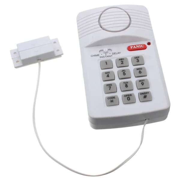 Image Brand New High Quality Security Keypad Door Alarm System With Panic Button For Home Shed Garage Caravan