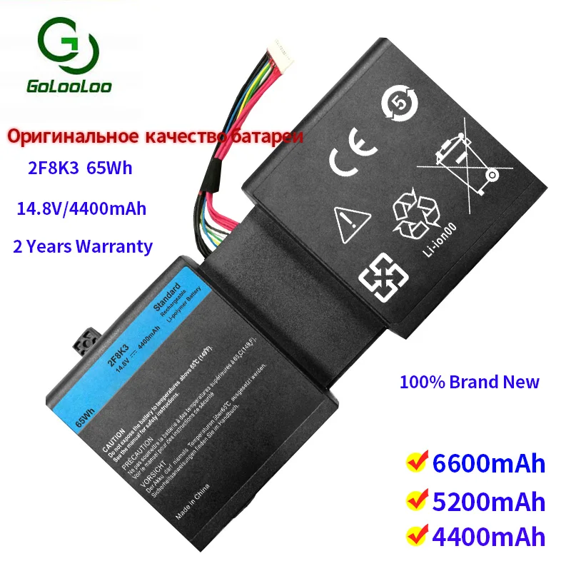 Golooloo 8 cells laptop battery for Dell Alienware 17 17X 17 R1 A17 A18 18 18X M17X-R5 M18X-R3 2F8K3 G33TT KJ2PX 02F8K3 0G33TT
Golooloo 8 cells laptop battery for Dell Alienware 17 17X 17 R1 A17 A18 18 18X M17X-R5 M18X-R3 2F8K3 G33TT KJ2PX 02F8K3 0G33TT