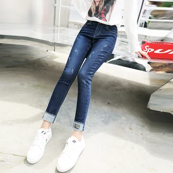 Nonis Plus Size jeans for women Mid Waist Denim pants high elastic Skinny Pencil Stretch Pants Female Jeans
Nonis Plus Size jeans for women Mid Waist Denim pants high elastic Skinny Pencil Stretch Pants Female Jeans