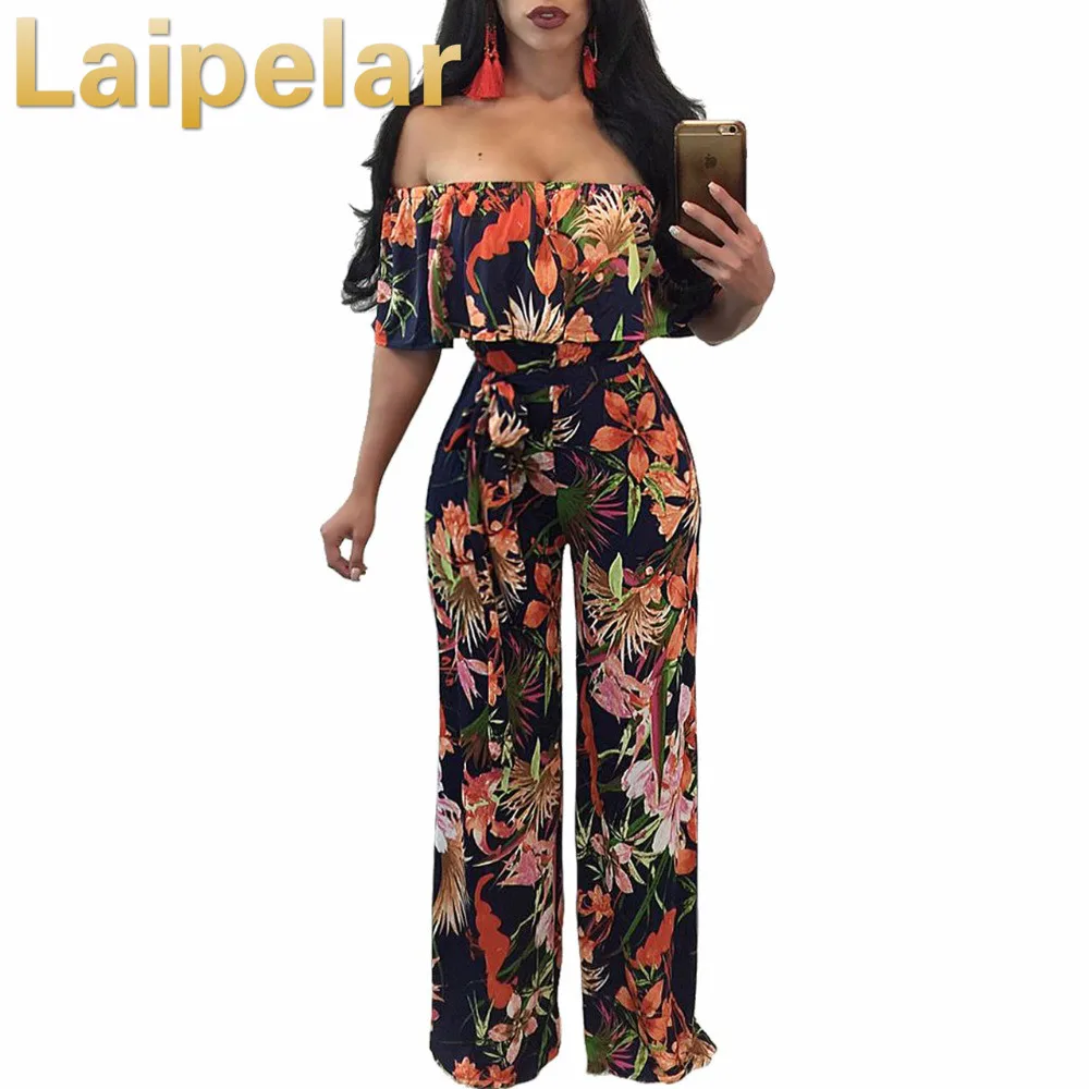 2018 Ruffles Off The Shoulder Elegant Rompers Womens Jumpsuit Boho Style Floral Print Long Jumpsuit Overalls Wide Leg Jumpsuit
2018 Ruffles Off The Shoulder Elegant Rompers Womens Jumpsuit Boho Style Floral Print Long Jumpsuit Overalls Wide Leg Jumpsuit