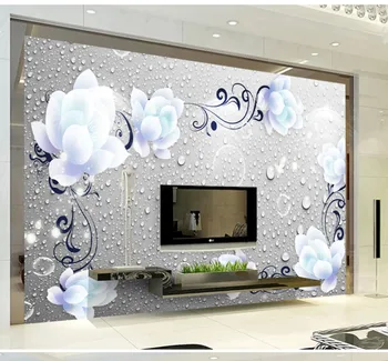 Custom Any Size Mural Wallpaper 3d Blue Peony Pattern 3D Water Bead TV Background Wall Decoration Mural Wallpaper
Custom Any Size Mural Wallpaper 3d Blue Peony Pattern 3D Water Bead TV Background Wall Decoration Mural Wallpaper