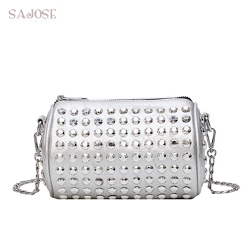 Women Bag Leather Barrel shaped handbags Rivet Fashion Design Shoulder bags For Women Messenger Bags drum pillow Bucket bag
Women Bag Leather Barrel shaped handbags Rivet Fashion Design Shoulder bags For Women Messenger Bags drum pillow Bucket bag