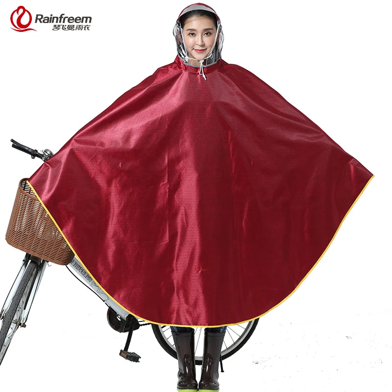 Rainfreem Impermeable Raincoat Women/Men Thick Bicycle Rain Poncho Plaid Oxford/Knitting Jacquard Women Waterproof Rain Gear
Rainfreem Impermeable Raincoat Women/Men Thick Bicycle Rain Poncho Plaid Oxford/Knitting Jacquard Women Waterproof Rain Gear