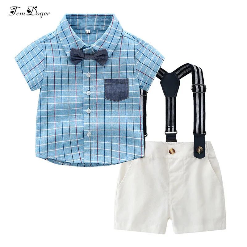 Tem Doger Baby Boy Clothing Sets Summer Infant Newborn Boys Clothes Shorts Sleeve Tops+Overalls 2PCS Outfits Bebes Boys Clothing
Tem Doger Baby Boy Clothing Sets Summer Infant Newborn Boys Clothes Shorts Sleeve Tops+Overalls 2PCS Outfits Bebes Boys Clothing