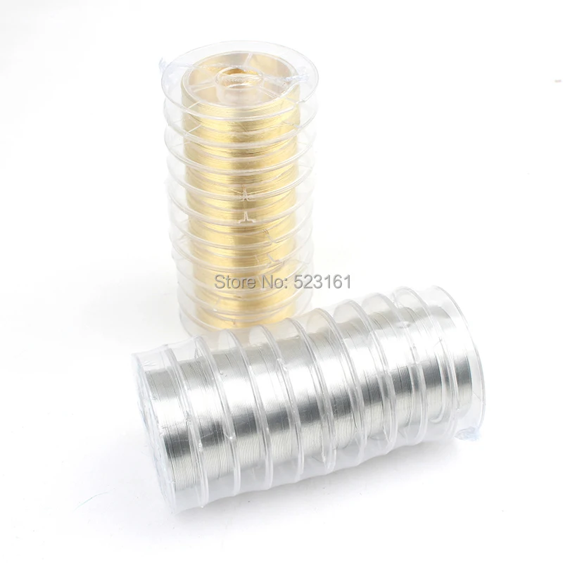 DIY 2pcs or 5pcs 0.3mm Gold Silver Colored Copper Wire Spool for Jewelry Supplies 28 gauge Dead Soft Beading Wire Findings
DIY 2pcs or 5pcs 0.3mm Gold Silver Colored Copper Wire Spool for Jewelry Supplies 28 gauge Dead Soft Beading Wire Findings