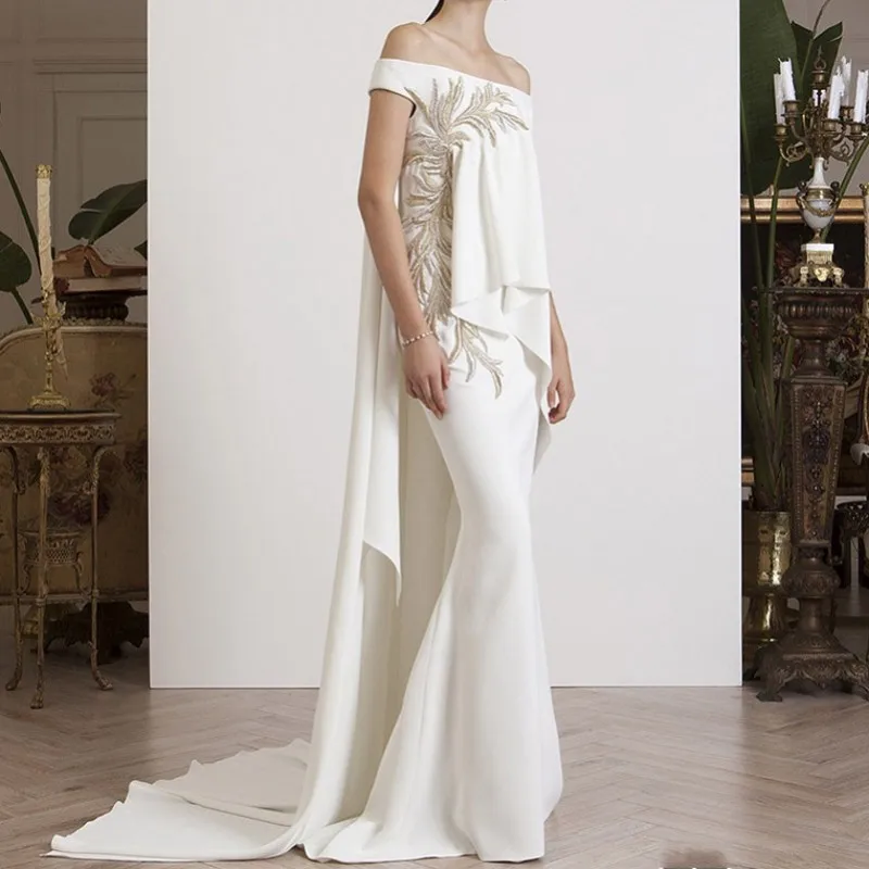 Dubai Designer Evening Dresses Mermaid Vestidos De Festa Elegant Long Evening Dress Robe De Soiree Embroidery Evening Gowns
Dubai Designer Evening Dresses Mermaid Vestidos De Festa Elegant Long Evening Dress Robe De Soiree Embroidery Evening Gowns