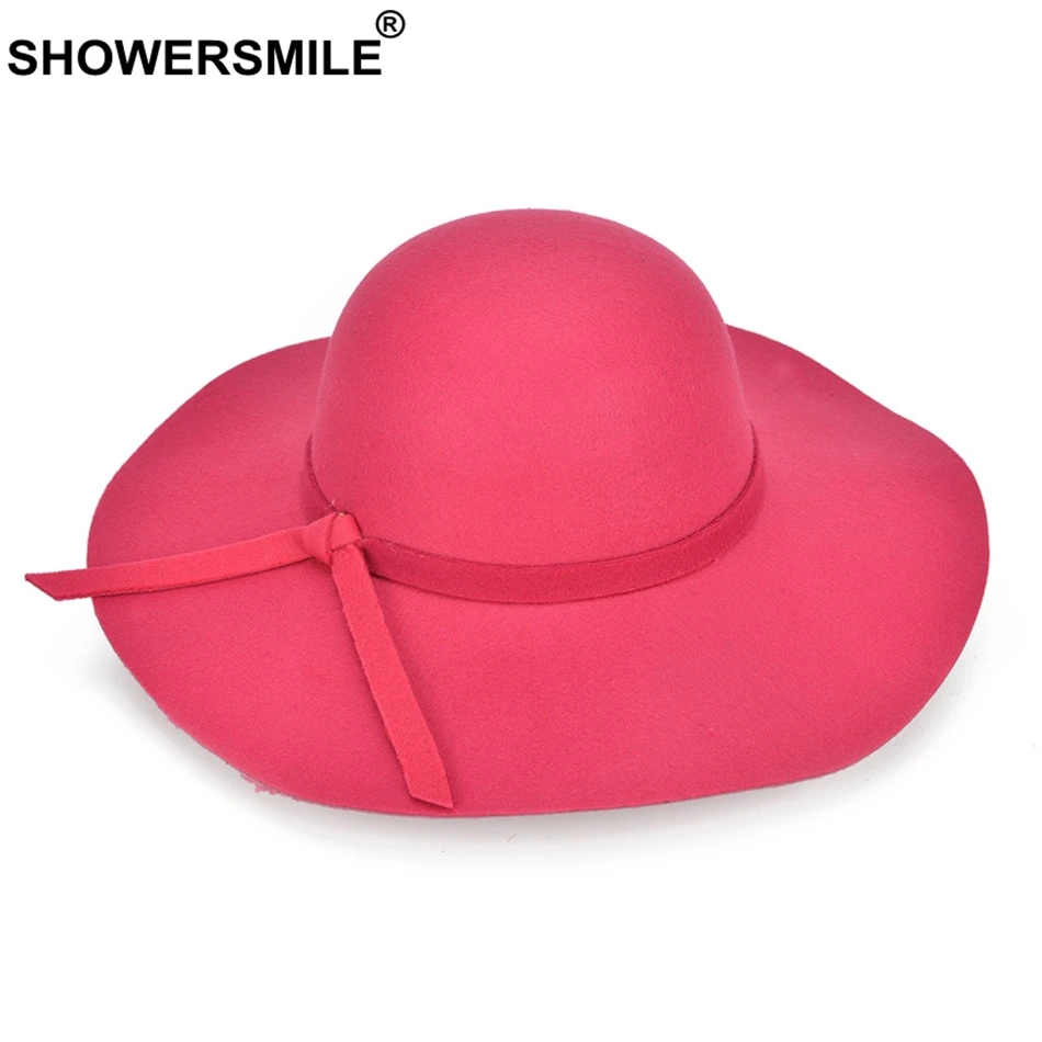 SHOWERSMILE Red Hats For Women Tweed Fedoras Hat Female Large Brim Caps Ladies Elegant Bowler Bowknot Autumn Felt Hat Brand 2020
SHOWERSMILE Red Hats For Women Tweed Fedoras Hat Female Large Brim Caps Ladies Elegant Bowler Bowknot Autumn Felt Hat Brand 2020