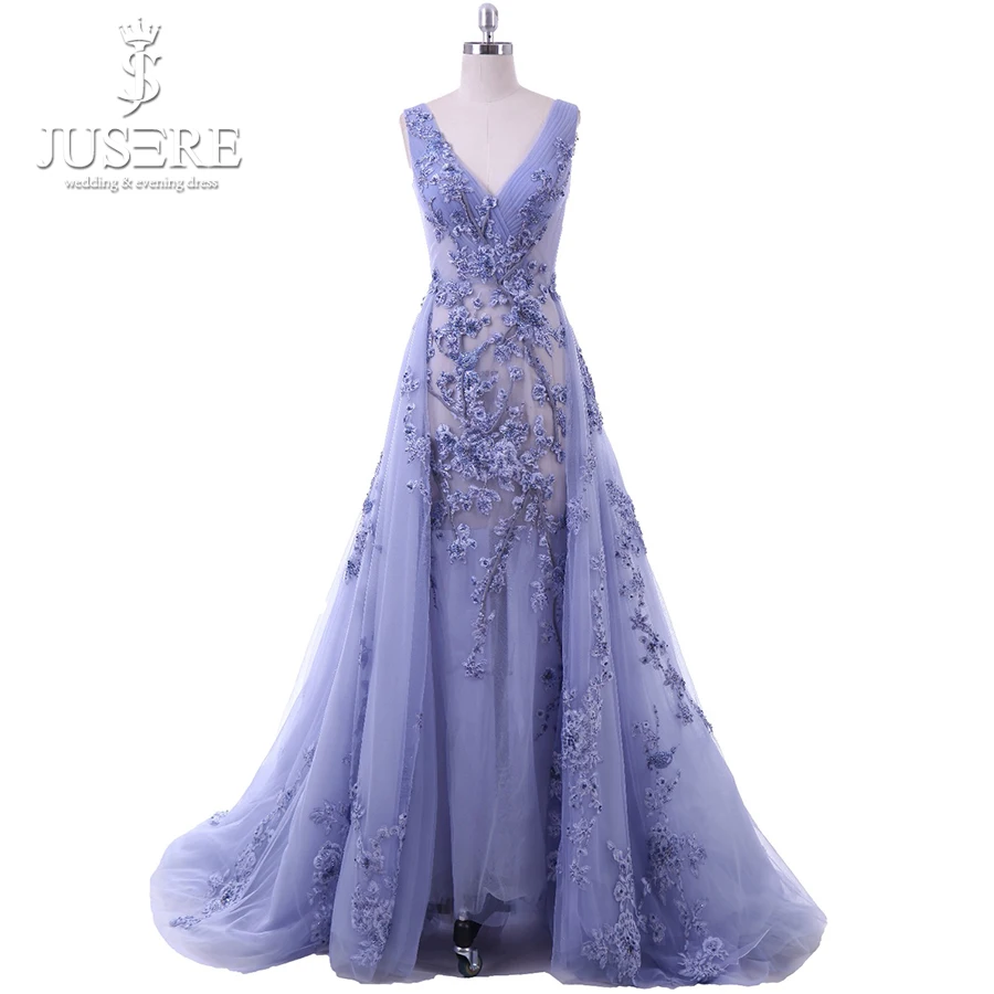 Robe De Soiree 3D Flower Lace Beading Sexy Backless Long Evening Dress Bride Banquet Elegant Two in One Party Formal Dress 2018
Robe De Soiree 3D Flower Lace Beading Sexy Backless Long Evening Dress Bride Banquet Elegant Two in One Party Formal Dress 2018