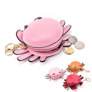 Fashion Cute Crab Leather Mini Coin Purse Keychain Keyring PU Leaher Multifunction Car Bag Pendant Charm Women Accessories
Fashion Cute Crab Leather Mini Coin Purse Keychain Keyring PU Leaher Multifunction Car Bag Pendant Charm Women Accessories
